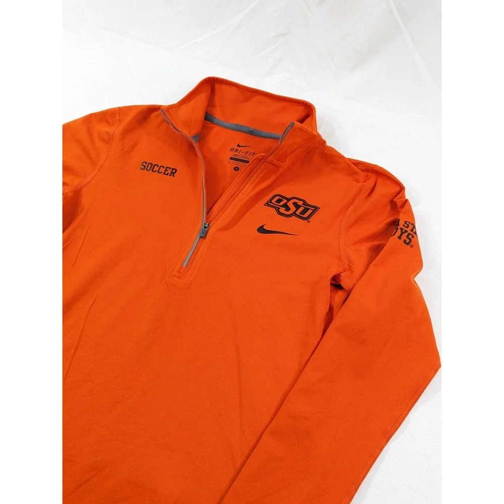 Nike Dri Fit Oklahoma State Cowboys Soccer Nike Quarter Zip Women's Small